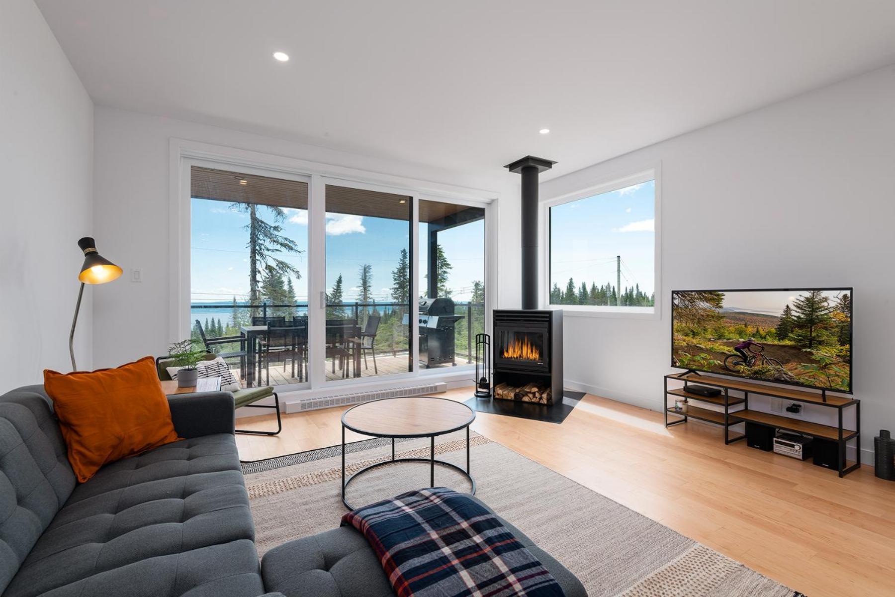 Les Chalets Du Massif De Charlevoix เปอตีต-ริวิแยร์-แซ็งต์-ฟรองซัวส์ ห้อง รูปภาพ