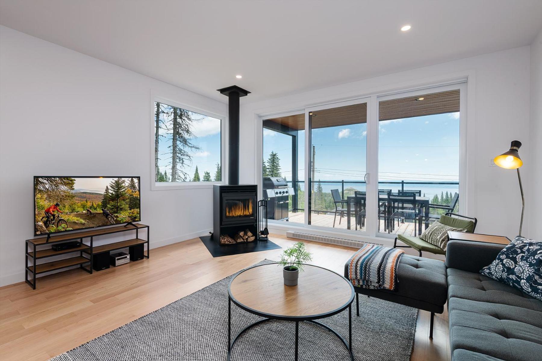 Les Chalets Du Massif De Charlevoix เปอตีต-ริวิแยร์-แซ็งต์-ฟรองซัวส์ ห้อง รูปภาพ