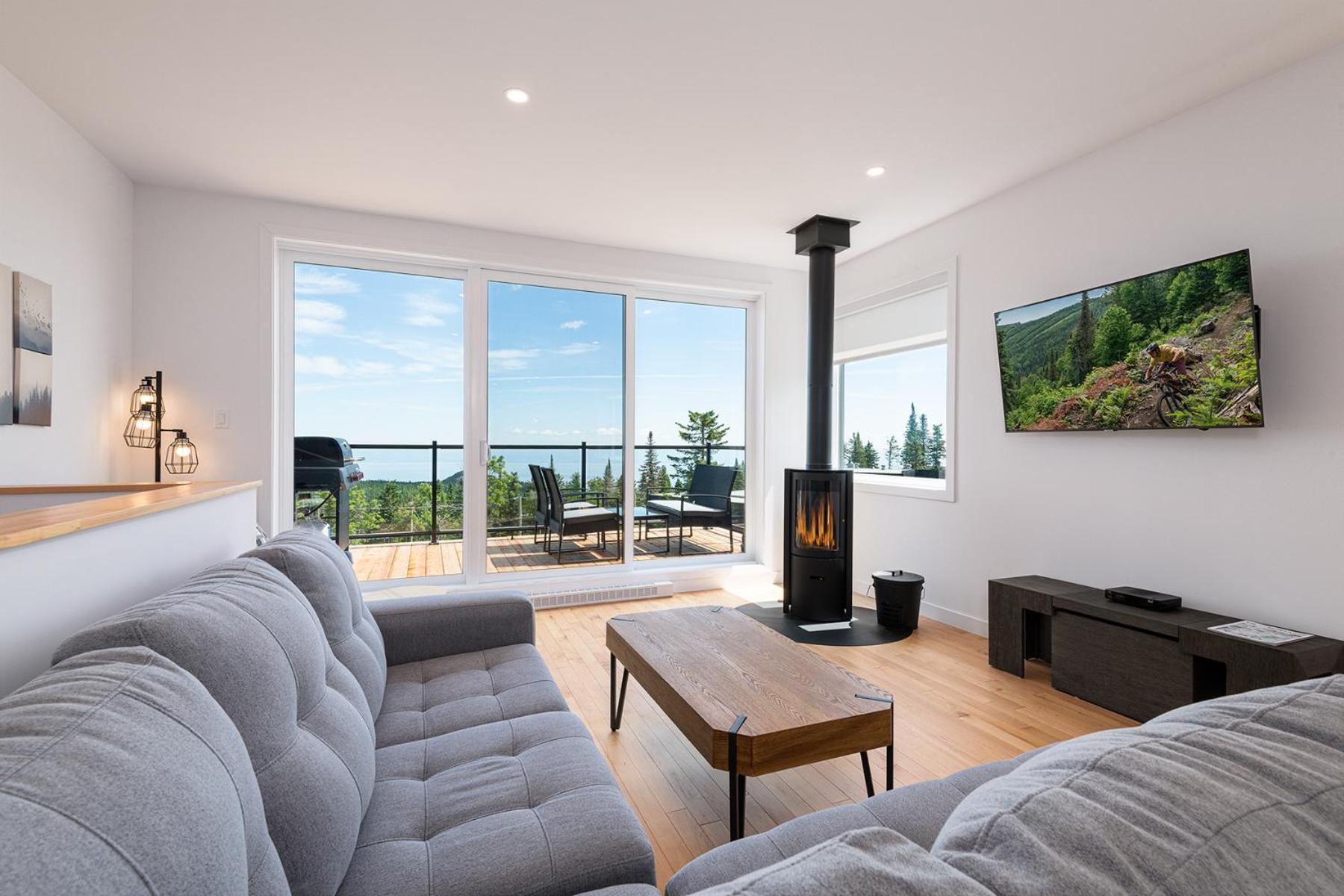 Les Chalets Du Massif De Charlevoix เปอตีต-ริวิแยร์-แซ็งต์-ฟรองซัวส์ ห้อง รูปภาพ