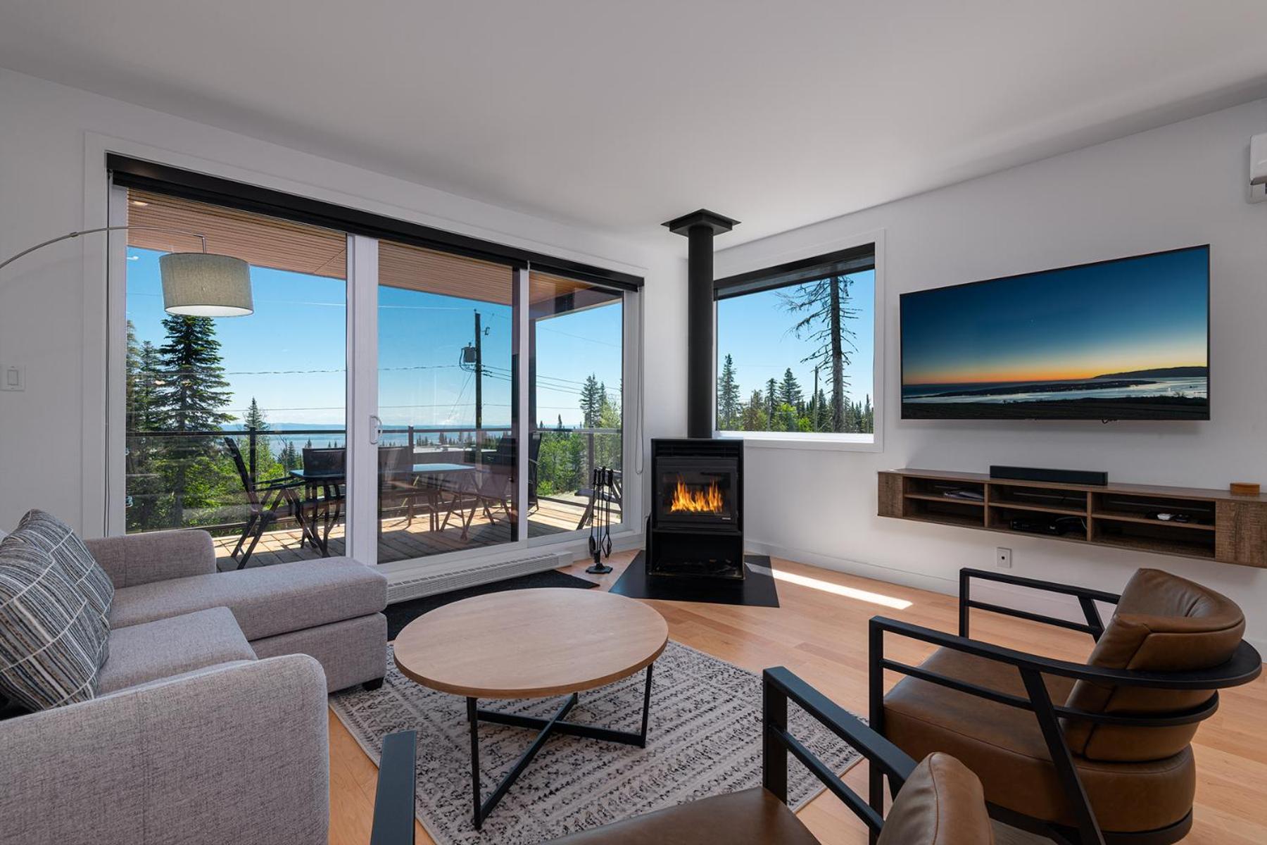 Les Chalets Du Massif De Charlevoix เปอตีต-ริวิแยร์-แซ็งต์-ฟรองซัวส์ ห้อง รูปภาพ